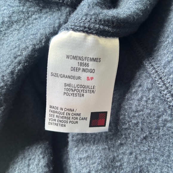 Woolrich Women’s Andes Fleece Navy Blue Zip Up Vest Small - Picture 7 of 9